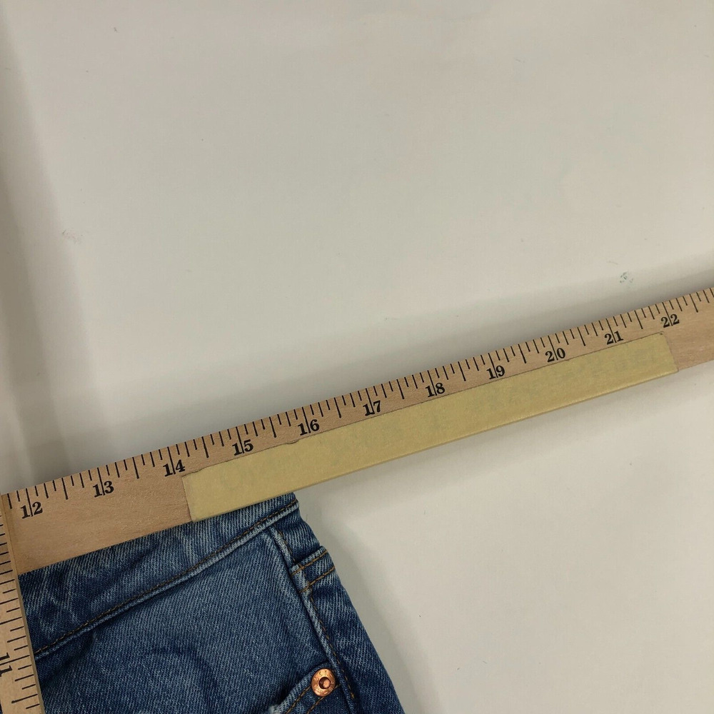 Levis Wedgie Raw Hem Button Fly Premium Cut Off Fray Jeans 29 (30W 28L) EUC - Picture 8 of 10